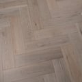 Engineered Herringbone White Brushed Matt Lacquered Click