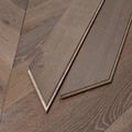 Grey Smoked Brushed & Oiled Chevron Engineered Wood Flooring