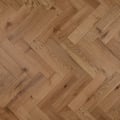 Engineered Herringbone Brushed UV Oiled Oak
