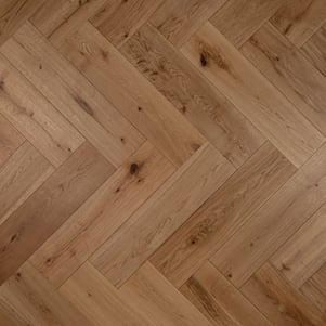 Engineered Herringbone Natural Click Brushed Matt Lacquered