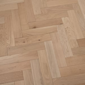 Engineered Herringbone Unfinished Oak