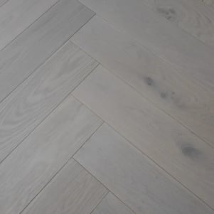 Engineered Herringbone White Oiled