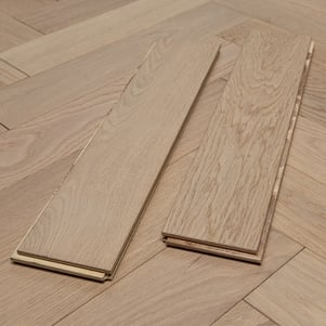 Engineered Herringbone Prime Grade White Oiled