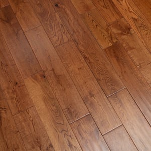 Solid Oak Uv Golden Hand scrapped Matt Lacquered Oak