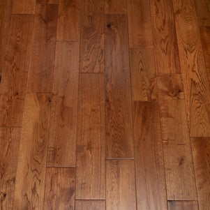 Solid Oak Uv Golden Hand scrapped Matt Lacquered Oak