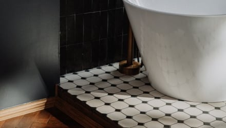 Herringbone Flooring For Bathroom