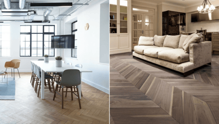 Chevron Parquet VS Herringbone Parquet