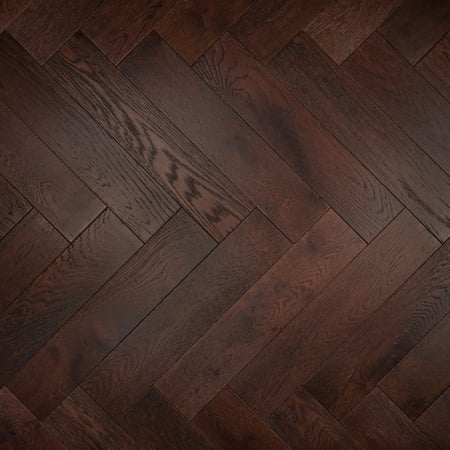 Engineered Herringbone Walnut Stain Brushed Matt Lacquered