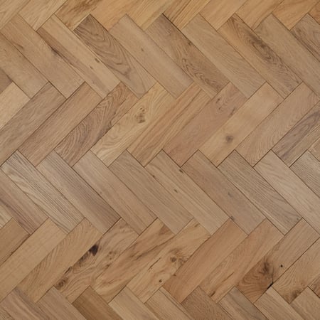 Engineered Herringbone Natural Brushed Matt Lacquered