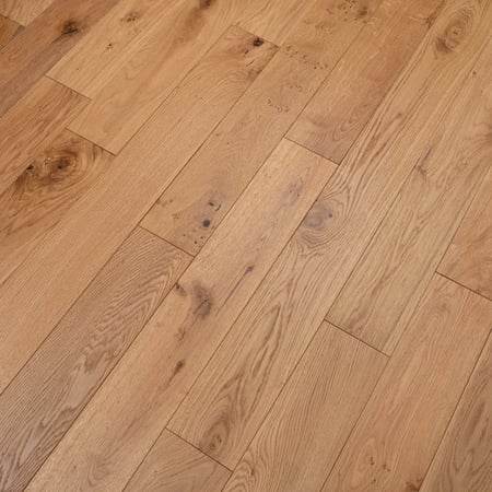 Engineered oak Natural Brushed Lacquered
