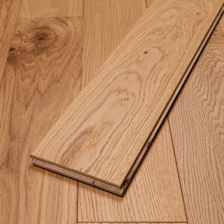 Engineered oak Natural Brushed Lacquered
