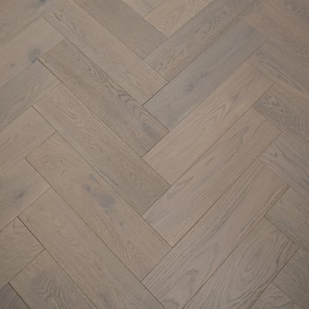 Engineered Herringbone Click Grey Brushed UV Oiled