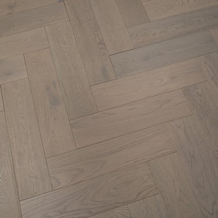 Engineered Herringbone Click Grey Brushed UV Oiled