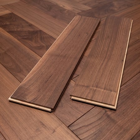 Engineered Walnut Herringbone Uv Oiled