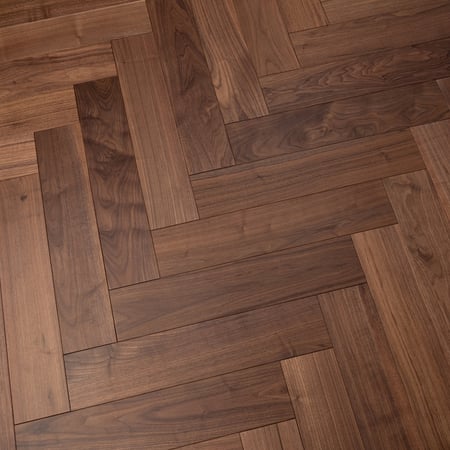 Engineered Walnut Herringbone Uv Oiled