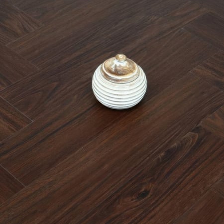 Luxury Vinyl Tiles Herringbone Walnut Black