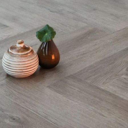 Luxury Vinyl Tiles herringbone Smoked Oak