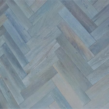Engineered Herringbone Brushed Grey Uv Oiled