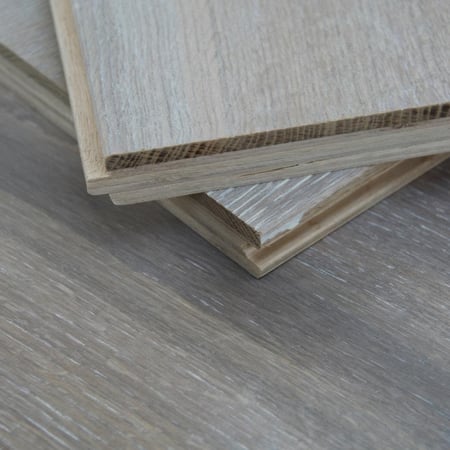 Engineered Smoked Brushed White Oiled Oak Wood Flooring
