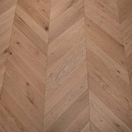 Invisible Oiled Chevron Engineered Wood Flooring