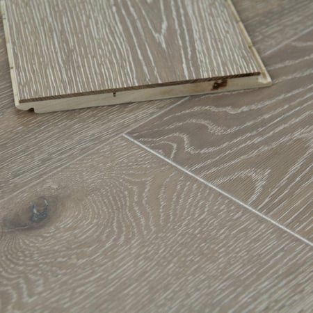 Engineered Smoked Brushed White UV Oiled