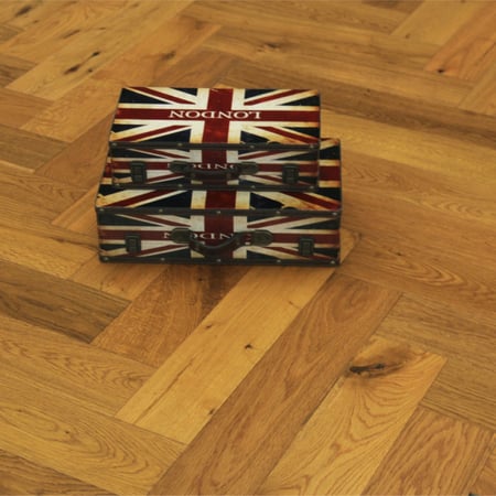 Engineered Herringbone Smoked Brushed UV Oiled