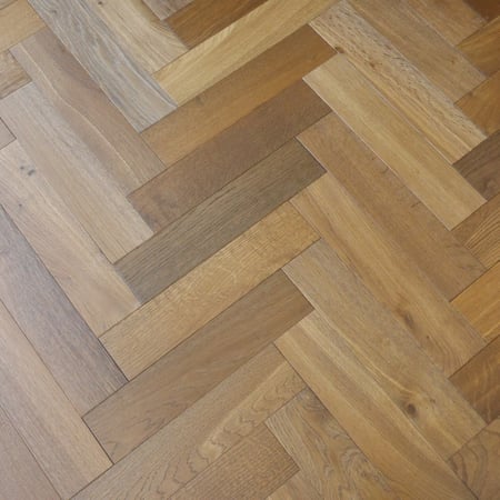 Engineered Herringbone Smoked Brushed & Oiled