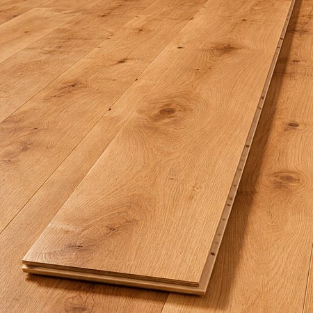 Engineered Natural Brushed & Oiled Wood Flooring
