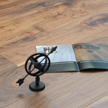 Engineered American Walnut Black Matt Lacquered