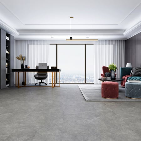 Luxury Vinyl Tiles SPC Tile Effect Concrete Grey
