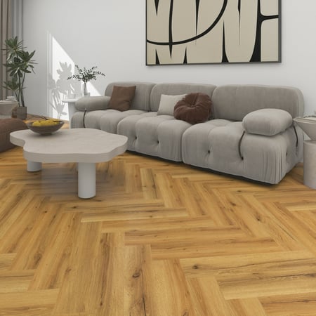 Luxury Vinyl Tiles Herringbone Smoked oak