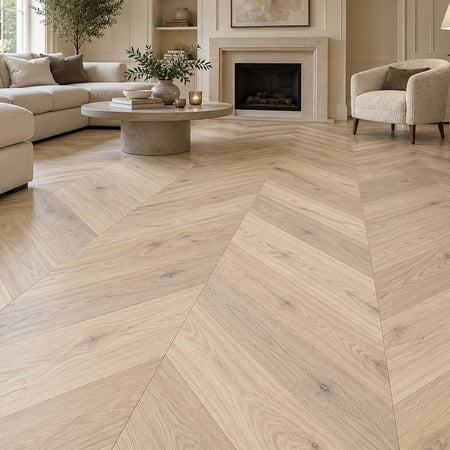 Chevron Classic Natural Brushed Matt Lacquered  