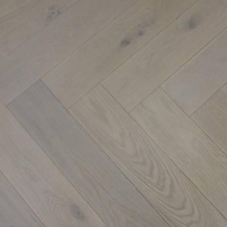 Engineered Herringbone White Oiled
