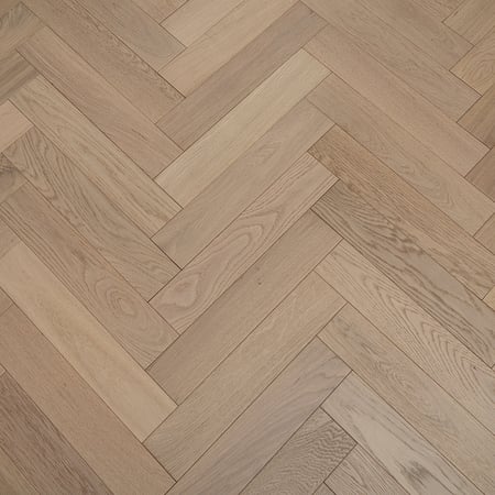 Engineered Herringbone Prime Grade White Oiled