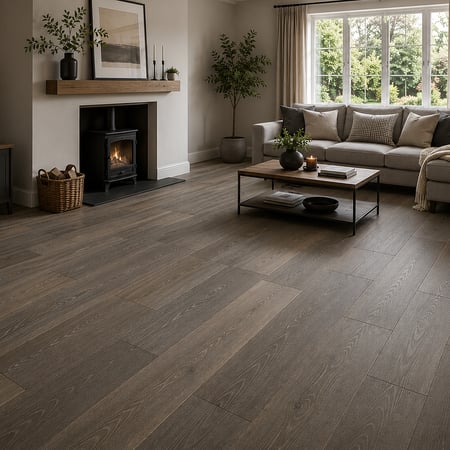 Engineered Smoked Grey Brushed Matt Lacquered