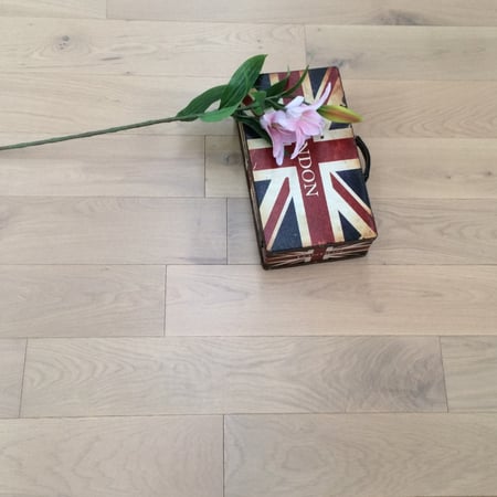 Solid Oak Grey Washed Brushed & Oiled