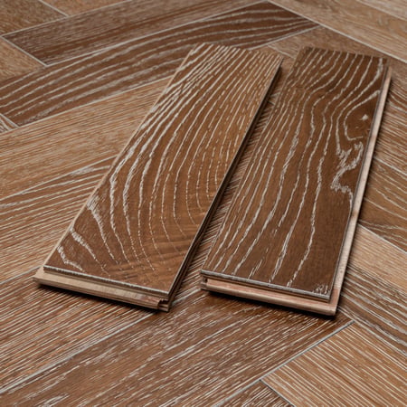 Engineered Parquet Smoked White Brushed & Oiled