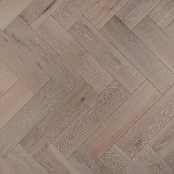 Engineered Herringbone White Oak Parquet Flooring 14mm Click