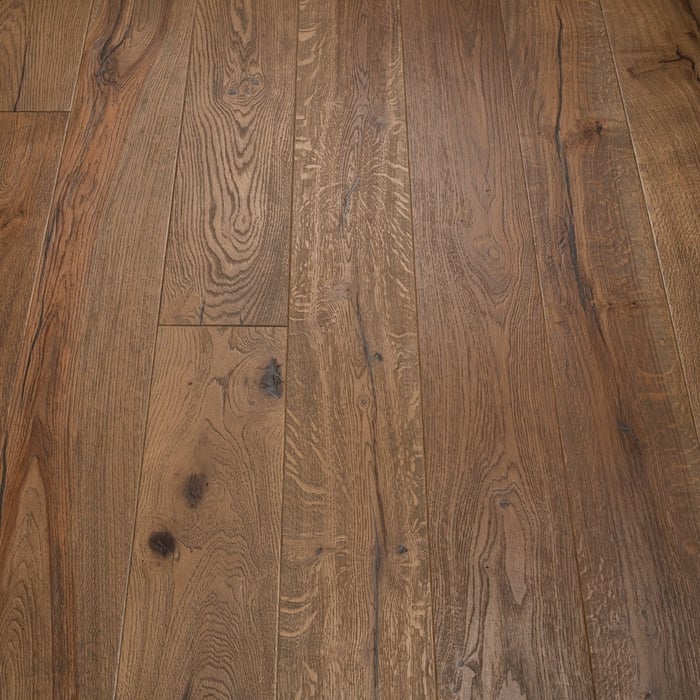 Engineered Antique Light Brown Distressed Oiled
