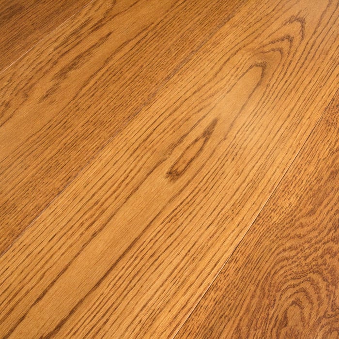 Engineered Handscraped Golden Lacquered Oak