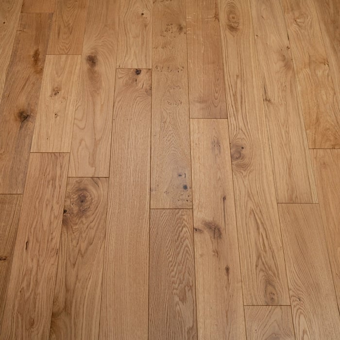 Engineered oak Natural Brushed Lacquered