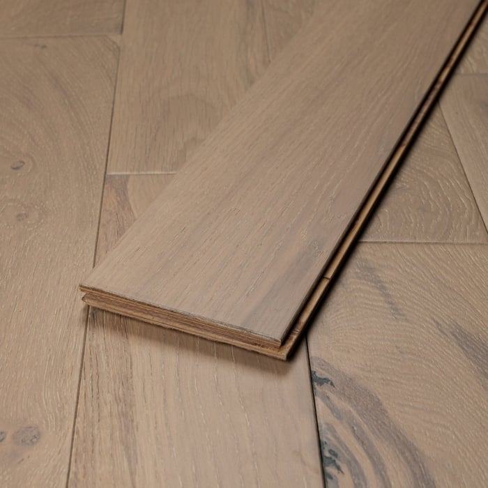Engineered Winter White Oak Brushed Matt Lacquered