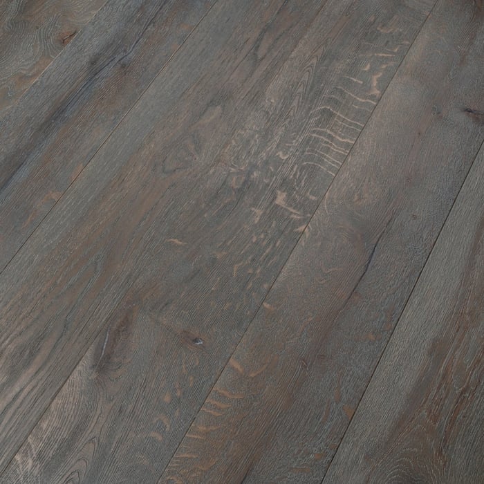 Engineered Smoked Grey Distressed Hard Waxed Oiled Oak
