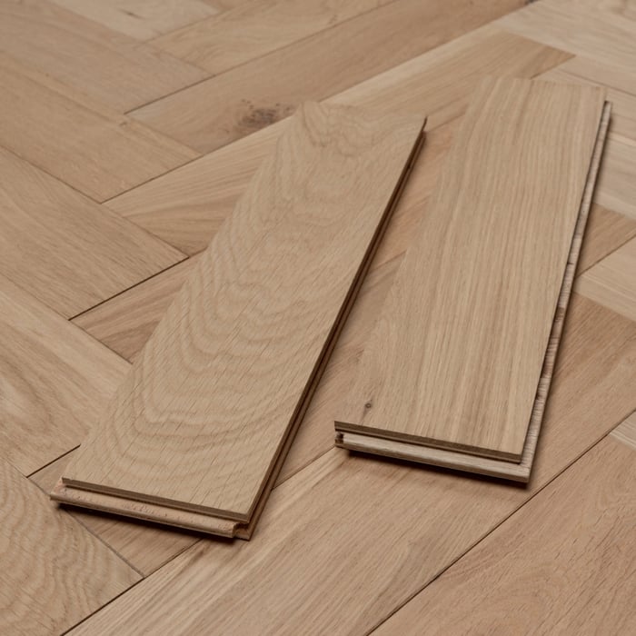 Engineered Herringbone Unfinished Prime Grade