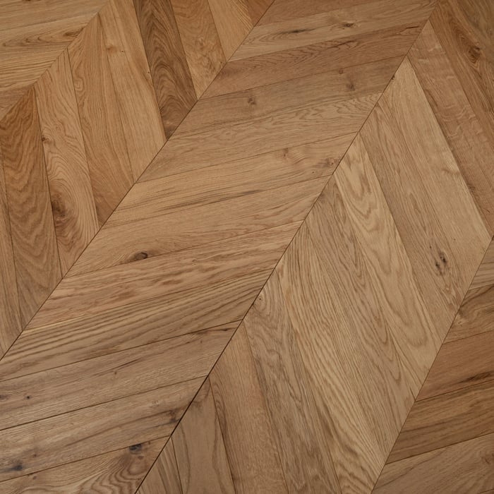Chevron Engineered Brushed Matt Lacquered