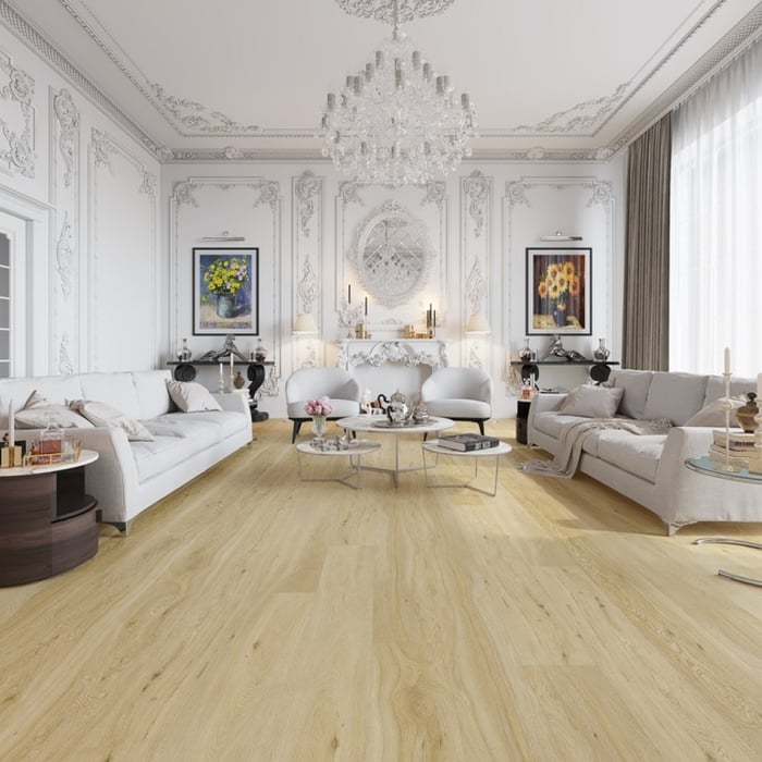 Luxury Vinyl Tiles Beige Ashben