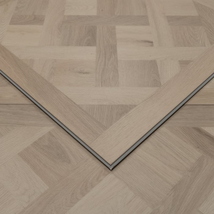 Luxury Vinyl Tiles  Glacier White Versaille Panels