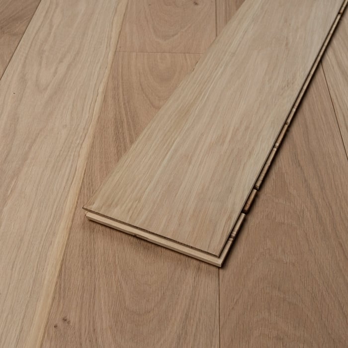 Engineered Natural Unfinished Oak Wood Flooring