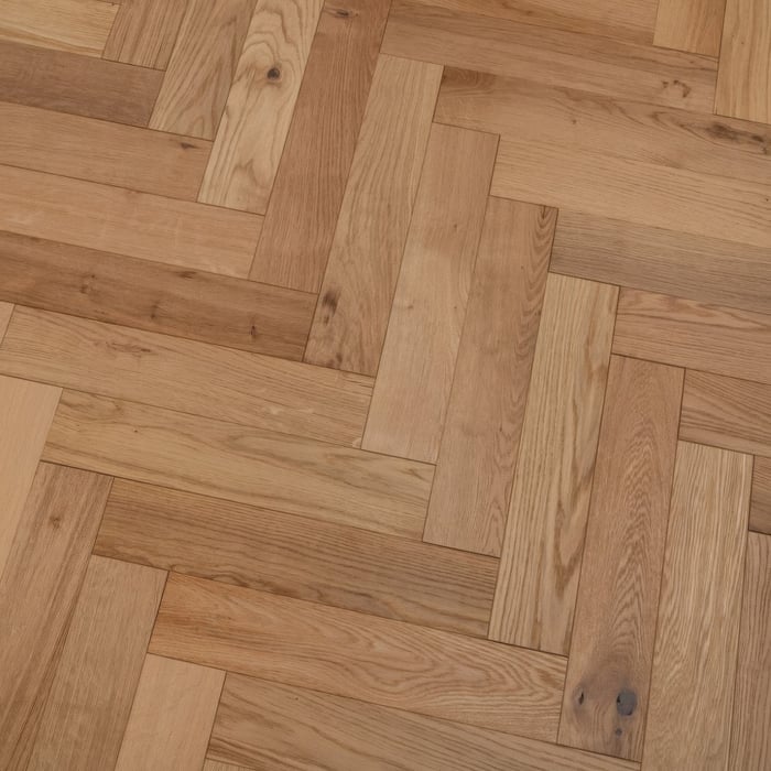 Engineered Herringbone Oak Brushed Uv Oiled 