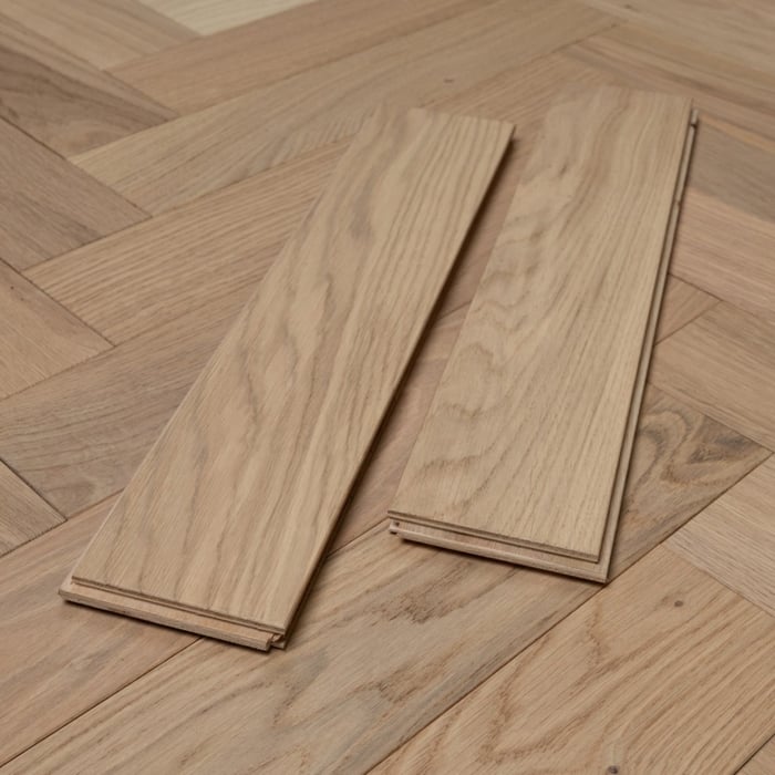 Engineered Herringbone Prime Invisible Lacquered